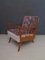 Mid-Century Sessel mit Gestell aus Holz & besticktem Samtbezug, 1950, 2er Set 3