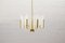 8-Light Chandelier in the Style of Carl Fagerlund for Orrefors, 1960s, Image 3