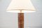 Leather Table Lamp with Maja Motif from Kaiser Leuchten, 1960s 8