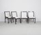 Black and White Cavour Chairs by Vittorio Gregotti for Poltrona Frau, 1980s, Set of 4 4