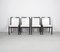 Black and White Cavour Chairs by Vittorio Gregotti for Poltrona Frau, 1980s, Set of 4 2