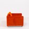 Chaises Cube en Velours Orange par Milo Baughman, 1960s, Set de 2 6