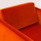 Chaises Cube en Velours Orange par Milo Baughman, 1960s, Set de 2 8