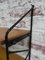 Vintage Belgian Wood & Steel Wall Shelves 6