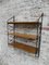 Vintage Belgian Wood & Steel Wall Shelves 5