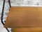 Vintage Belgian Wood & Steel Wall Shelves 9