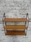 Vintage Belgian Wood & Steel Wall Shelves, Image 11