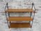 Vintage Belgian Wood & Steel Wall Shelves, Image 17