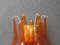 Semi Circle Orange Art Glass Murano Wall Lights from Mazzega, 1970s 5