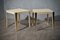 Mid-Century Italian Square Goat Skin and Brass Side Tables, 1950s, Set of 2 1