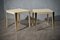 Mid-Century Italian Square Goat Skin and Brass Side Tables, 1950s, Set of 2, Image 1
