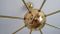 Lámparas de araña Sputnik Mid-Century de latón, años 60. Juego de 2, Imagen 4