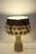 Lámpara de mesa de cerámica con margaritas, años 70, Imagen 6