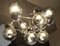 Italian Atomic Ceiling Lamp with Murano Bubbles and Chrome Mount, 1960s, Image 4