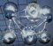 Italian Atomic Ceiling Lamp with Murano Bubbles and Chrome Mount, 1960s, Image 3