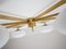 Brass & Opaline Glass Stella Cosmos Ceiling Lamp from Design for Macha, Image 3