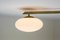 Lámpara de techo o pared Stella Fan de latón y vidrio opalino en cromo de Design para Macha, Imagen 5