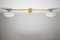 Stella Snooker Chrom Lucid Wand- oder Deckenlampe aus Messing & Opalglas von Design for Macha 2