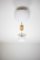 Brass & Opaline Glass Stella Snooker Chrome Lucid Wall or Ceiling Lamp from Design for Macha 3