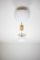 Lampada da parete o soffitto Stella Snooker in ottone e vetro opalino di Design per Macha, Immagine 3