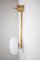 Brass & Opaline Glass Stella Angel Chrome Lucid Wall or Ceiling Lamp from Design for Macha 2