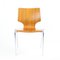 Wood & Chrome Stackable Chair, 1982, Image 11