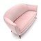 Italienisches Mid-Century Samtsofa in Rosa, 1950er 8