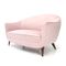 Mid-Century Italian Pink Velvet Sofa, 1950s 3