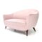 Mid-Century Italian Pink Velvet Sofa, 1950s, Image 3