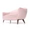 Mid-Century Italian Pink Velvet Sofa, 1950s 2