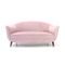 Mid-Century Italian Pink Velvet Sofa, 1950s 1