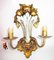 Barocke Mid-Century Wandlampe aus Holz & Eisen 3