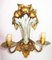 Mid-Century Baroque Wooden and Iron Wall Lamp, Image 1