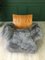 Vintage Sessel mit Bezug aus Schafsfell & Gestell aus Teak von G-Plan 12