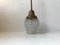 Lámpara colgante Art Déco en forma de alcachofa de latón y vidrio, años 30, Imagen 10