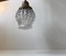 Lámpara colgante Art Déco en forma de alcachofa de latón y vidrio, años 30, Imagen 7