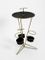 Mid-Century Modernist Perforated Metal Side Table with Bottle Holders 4