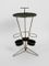 Mid-Century Modernist Perforated Metal Side Table with Bottle Holders 10