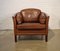 Vintage Danish Leather Club Chair, 1960s, Image 1