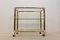Vintage Brass and Glass Bar Cart, 1970s 1
