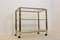 Vintage Brass and Glass Bar Cart, 1970s 8