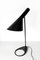 Lámpara de mesa AJ vintage negra de Arne Jacobsen para Louis Poulsen, años 60, Imagen 2
