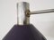 Vintage Purple Wall Lamp from Dijkstra, 1960s 10