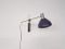 Vintage Purple Wall Lamp from Dijkstra, 1960s, Image 3