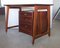 Wooden Writing Desk with Brass Details, 1960s 1