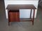 Wooden Writing Desk with Brass Details, 1960s 7