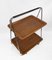 Faux Wood & Chrome Folding Bar Cart from Robex, 1970s 7