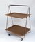 Faux Wood & Chrome Folding Bar Cart from Robex, 1970s 3