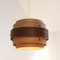 Wood Veneer Ceiling Lamp, 1940s 1