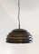 Black Pearl Aluminum Ceiling Lamp, 1950s 4